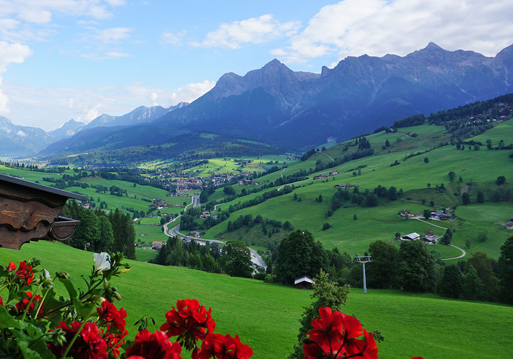 Ausblick Berglandschaft