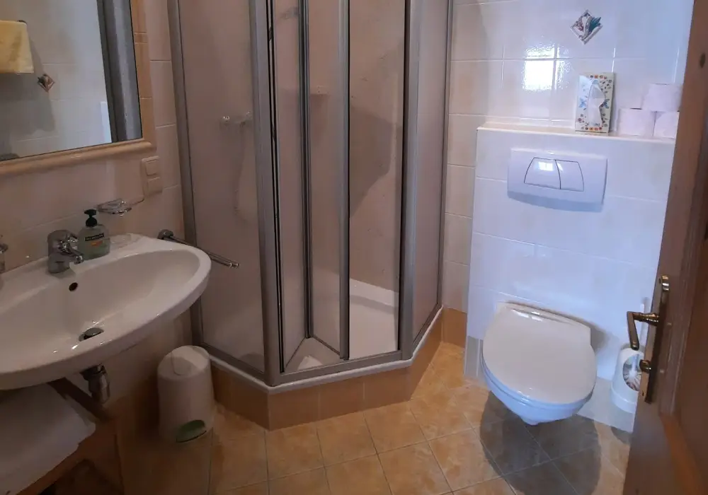 Badezimmer einer Unterkunft