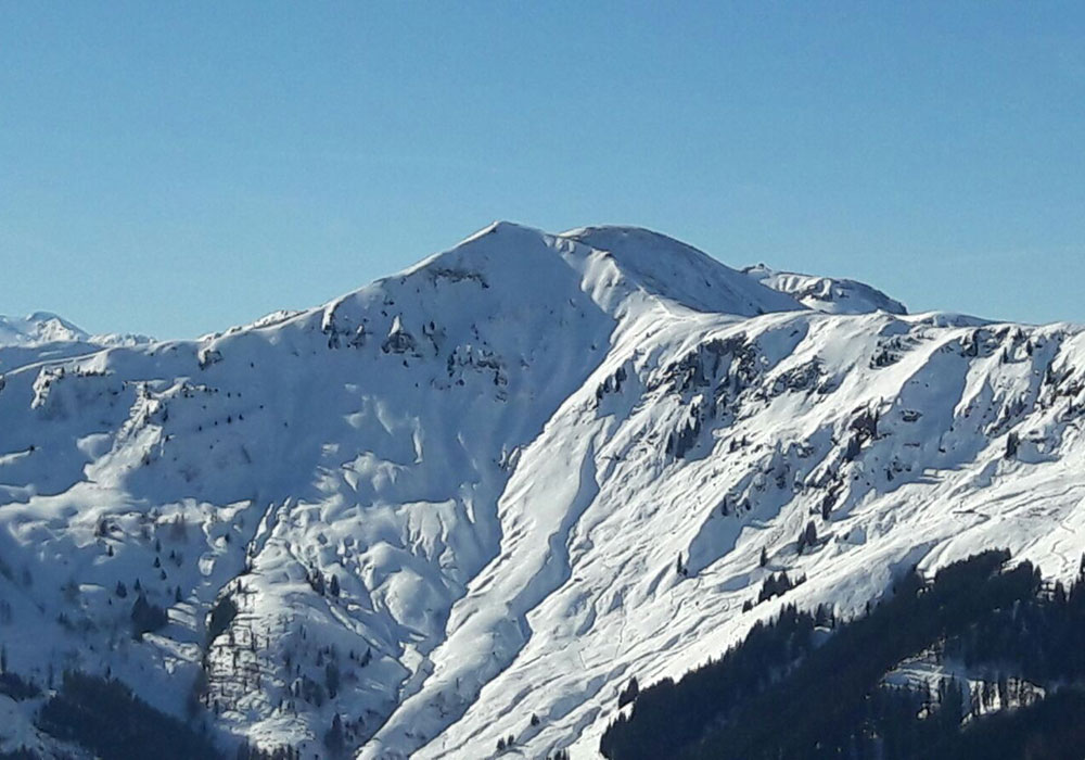 Schneebeckte Berge